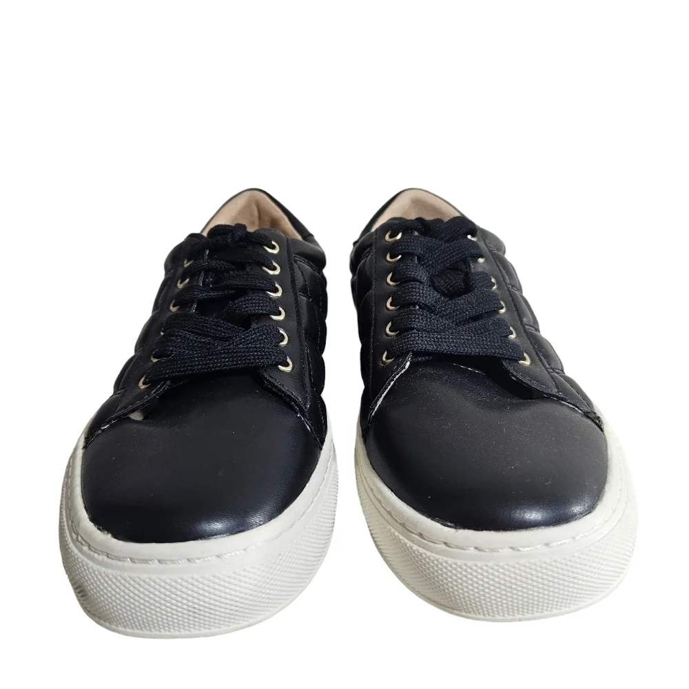 Charter Club Palmer Black Lace Up Sneakers Sz 6.5